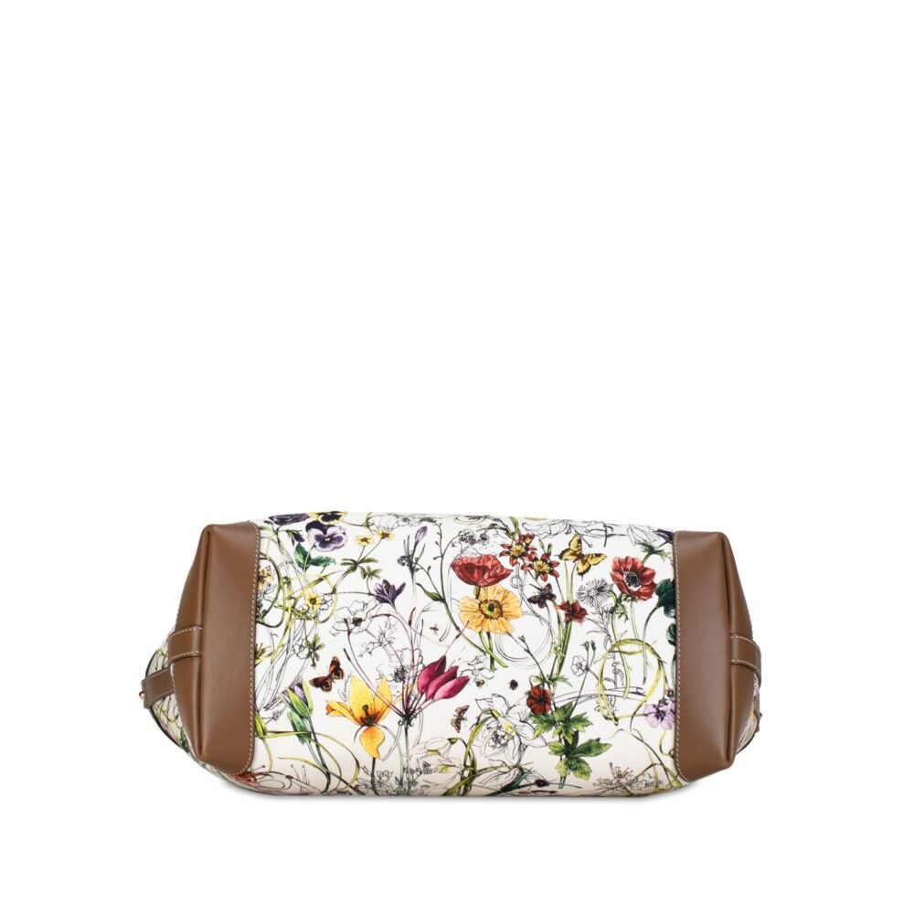 Gucci Flora Canvas Craft Tote