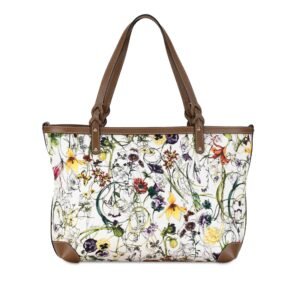 Gucci Flora Canvas Craft Tote