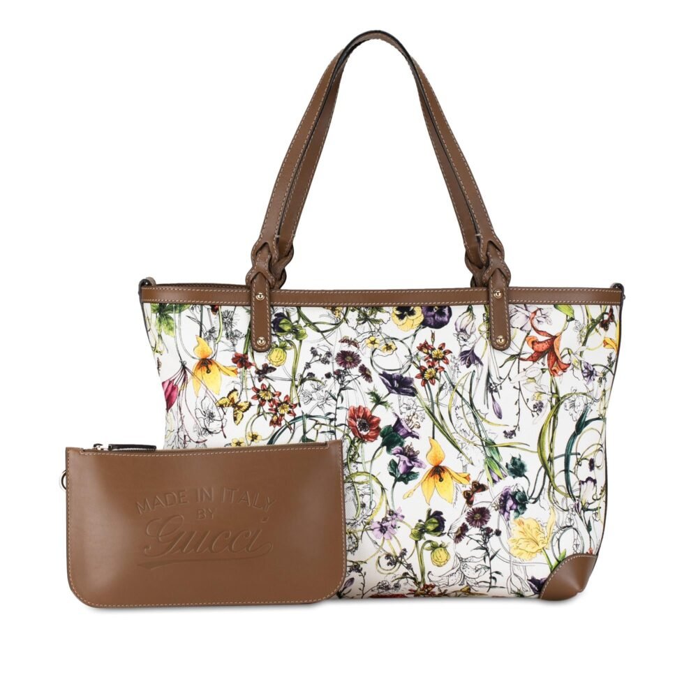 Gucci Flora Canvas Craft Tote