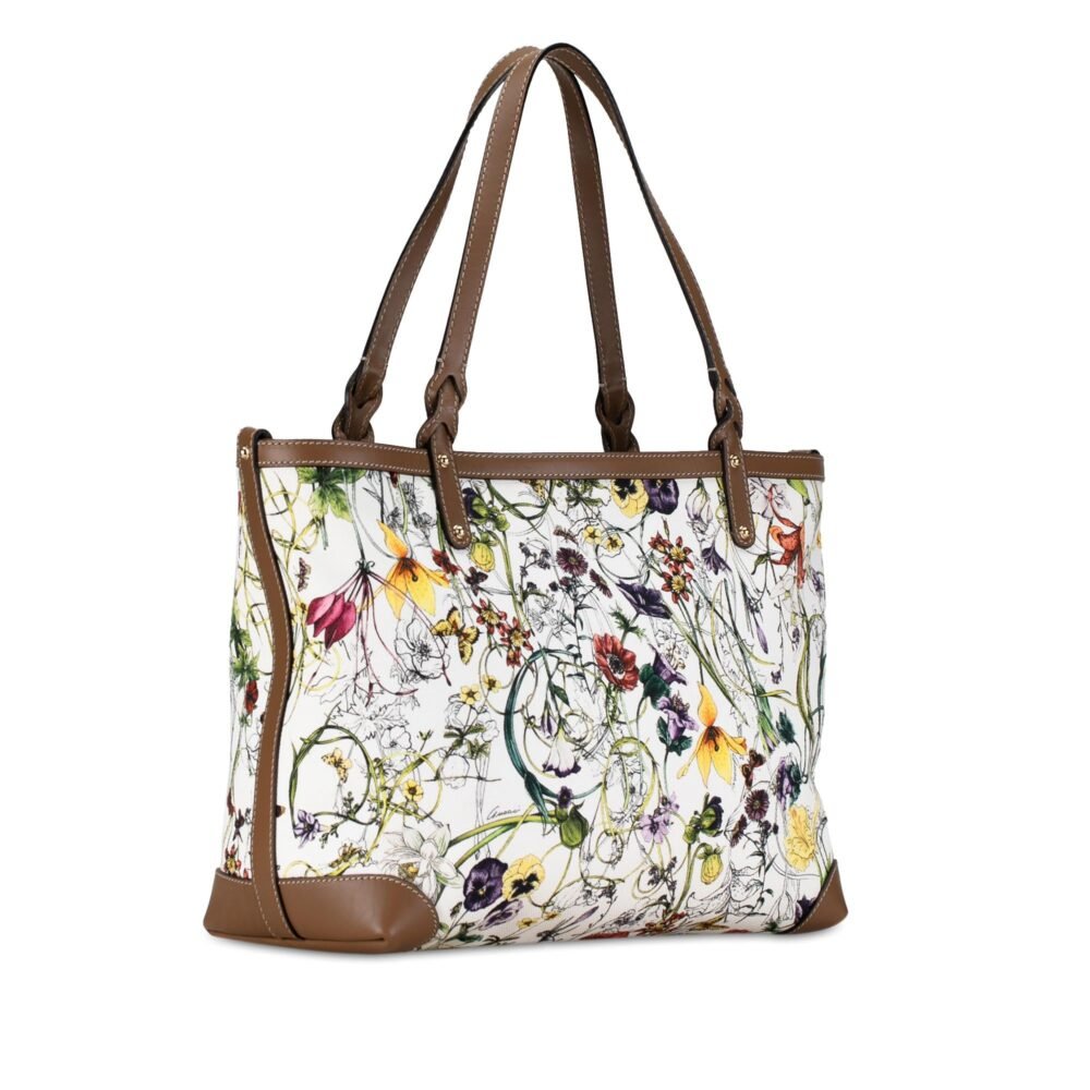 Gucci Flora Canvas Craft Tote