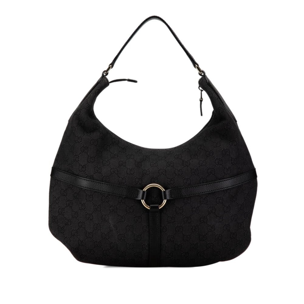 Gucci GG Canvas Reins Hobo Bag