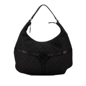 Gucci GG Canvas Reins Hobo Bag