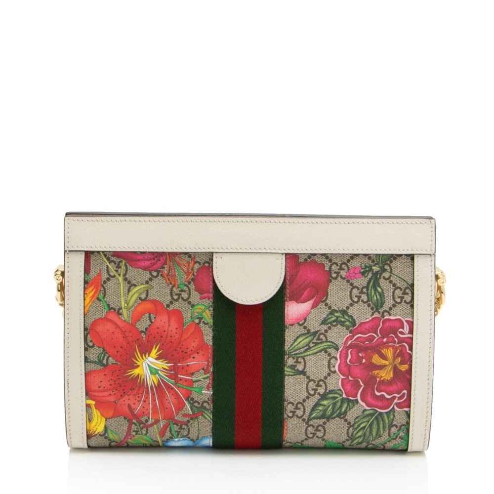 Gucci GG Supreme Flora Ophidia Shoulder Bag