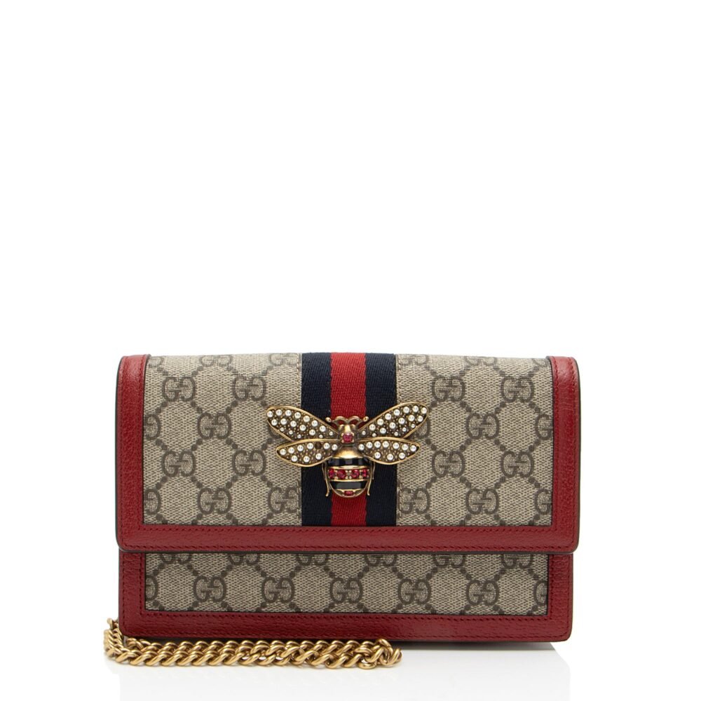 Gucci GG Supreme Queen Margaret Wallet on Chain