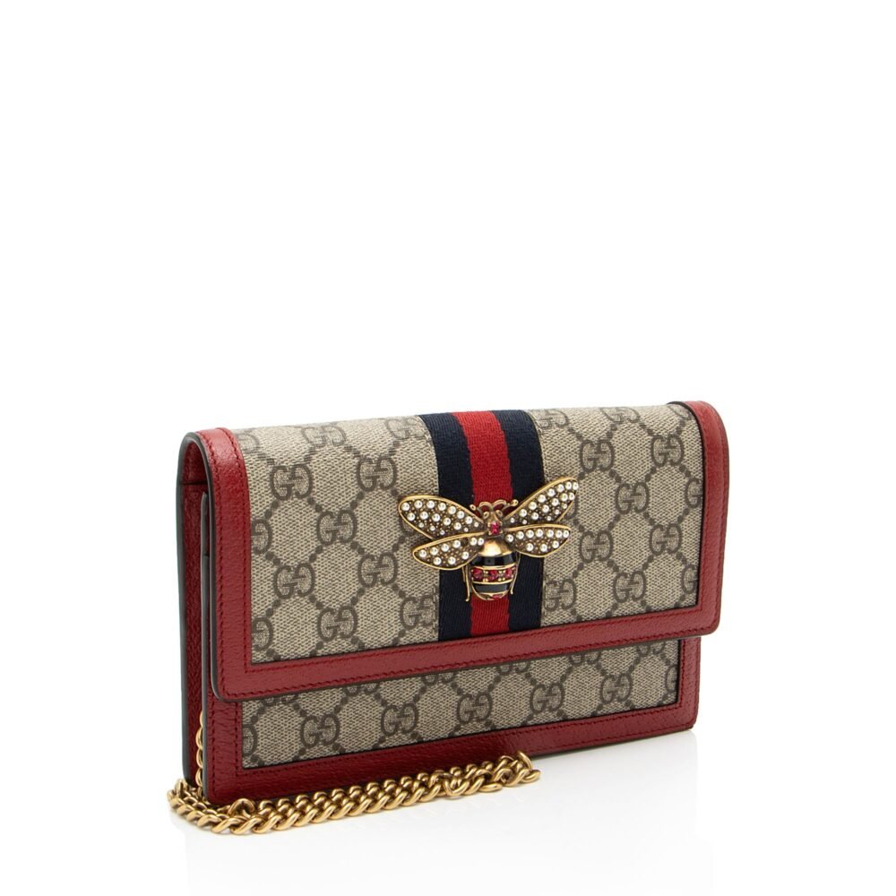 Gucci GG Supreme Queen Margaret Wallet on Chain