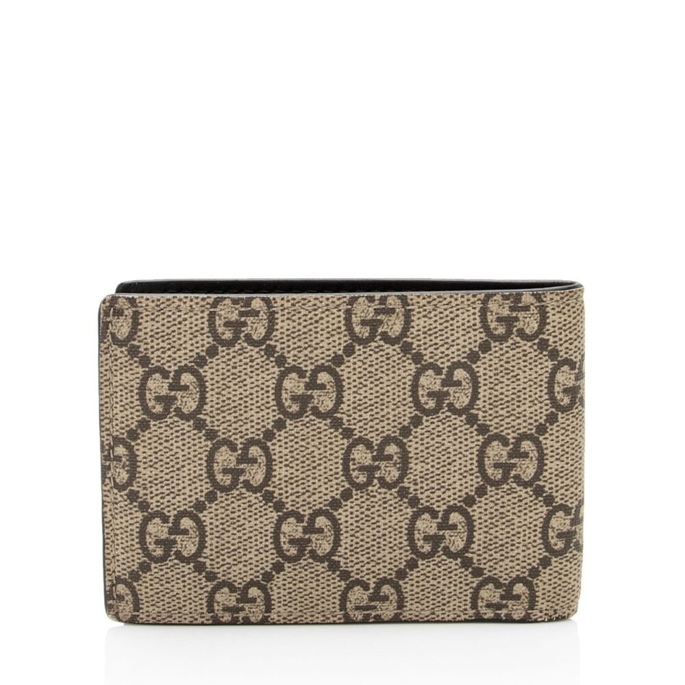 Gucci GG Supreme Tiger Small Bi-Fold Wallet