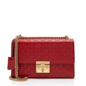 Gucci Guccissima Leather Padlock Medium Shoulder Bag