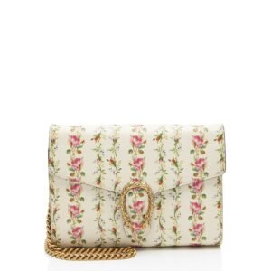 Gucci Leather Floral Dionysus Chain Wallet