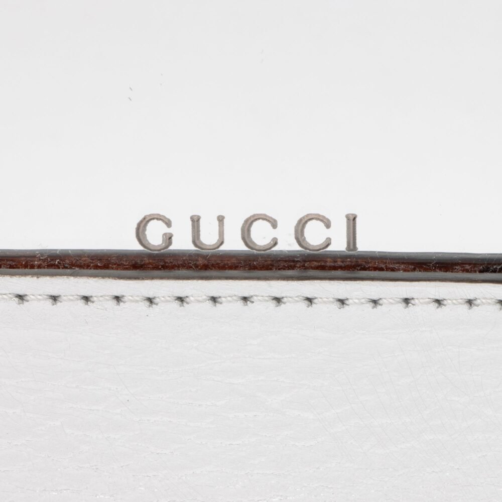 Gucci Metallic Leather GG Marmont Wallet on Chain