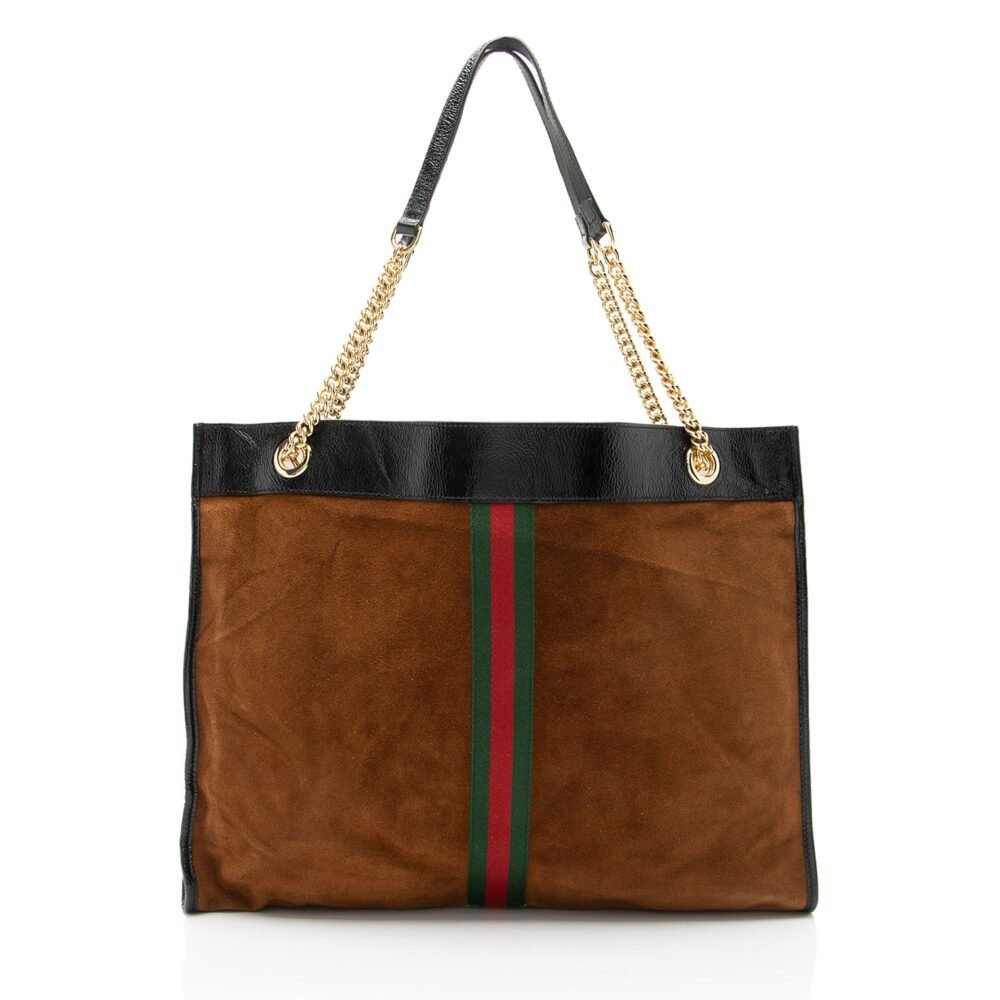 Gucci Suede Rajah Large Tote