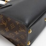 Louis Vuitton Calfskin Monogram Canvas On My Side MM Tote