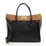 Louis Vuitton Calfskin Monogram Canvas On My Side MM Tote