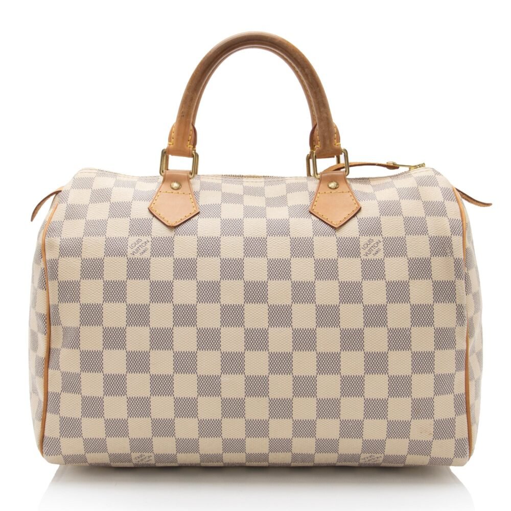 Louis Vuitton Damier Azur Speedy 30 Satchel