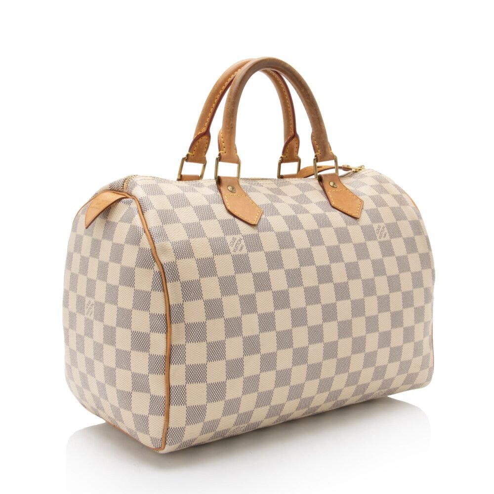 Louis Vuitton Damier Azur Speedy 30 Satchel