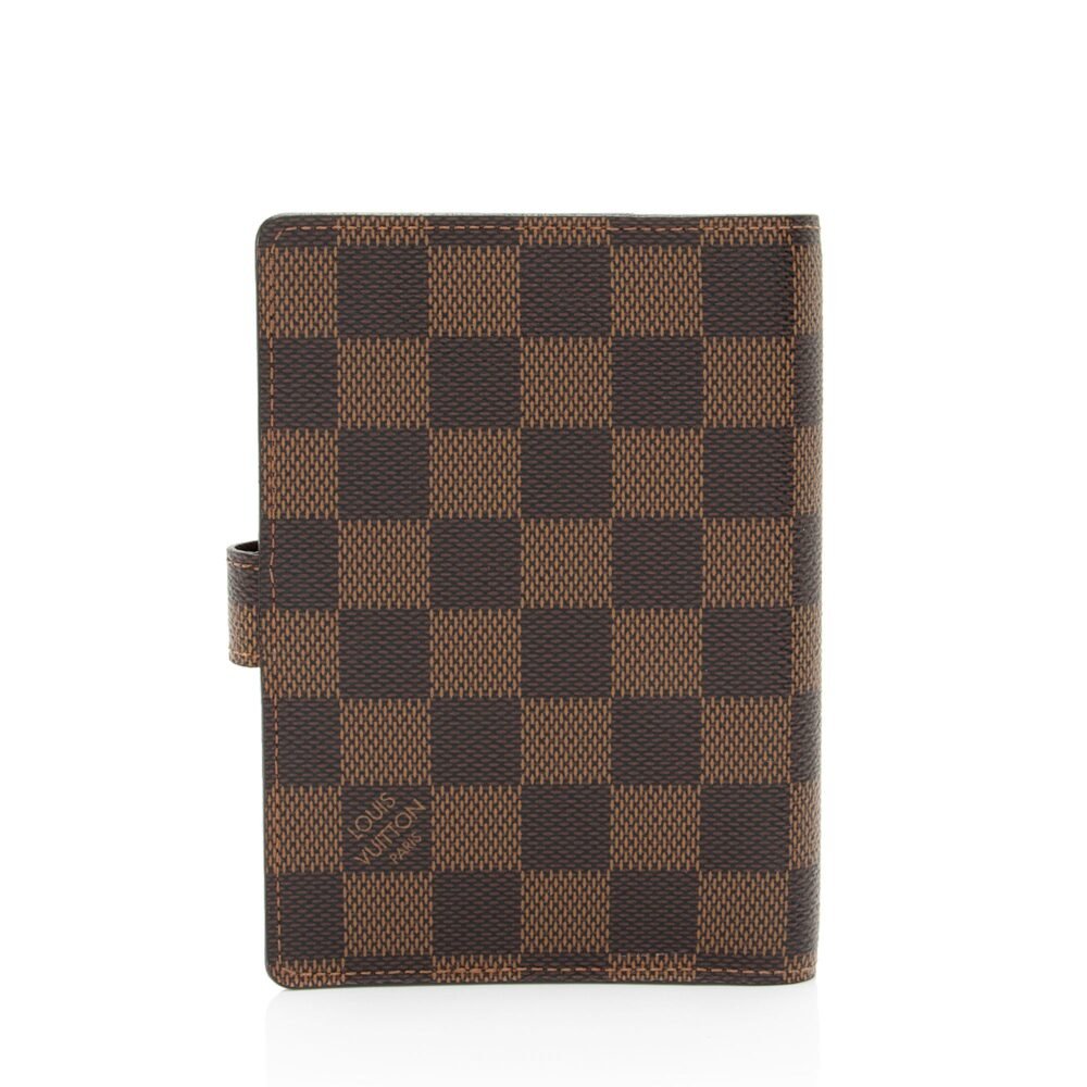 Louis Vuitton Damier Ebene Small Ring Agenda Cover