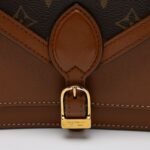 Louis Vuitton Monogram Canvas Calfskin Biface Shoulder Bag