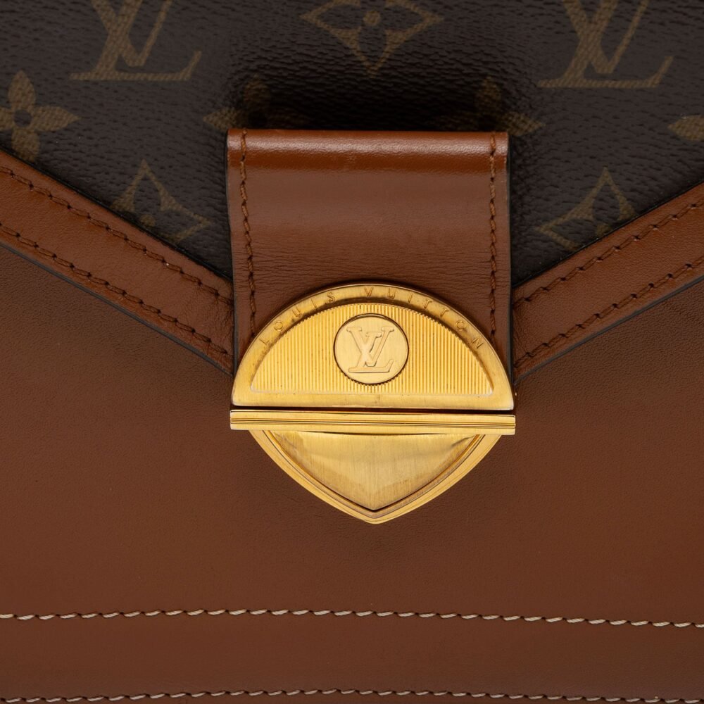 Louis Vuitton Monogram Canvas Calfskin Biface Shoulder Bag