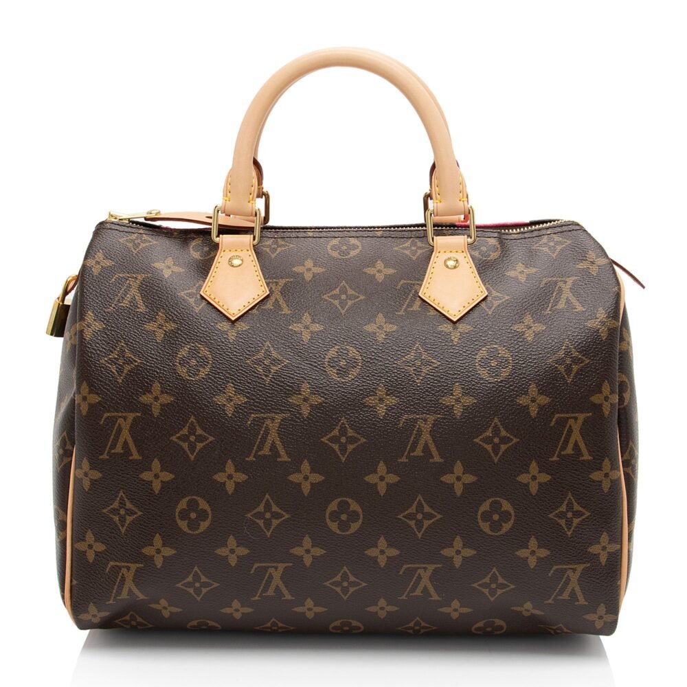 Louis Vuitton Monogram Canvas V Speedy 30 Satchel