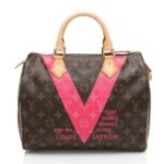 Louis Vuitton Monogram Canvas V Speedy 30 Satchel