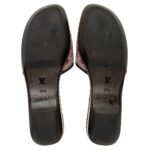 Louis Vuitton Monogram Denim Lock It Mule Sandals - Size 7.5 / 37.5