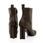 Louis Vuitton Nano Monogram Canvas Silhouette Ankle Boots - Size 8 / 38