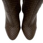 Louis Vuitton Nano Monogram Canvas Silhouette Ankle Boots - Size 8 / 38